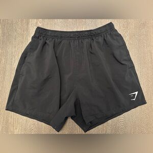 GYMSHARK BLACK ATHLETIC SHORTS WITH POCKETS - Size Large SKU:45